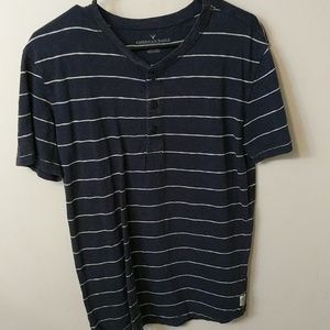 American eagle, navy and white striped tee